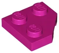 lego-26601-fuksja-6249742-klin-plytka-2x2-wyciety-rog-1-szt-nowy