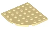 lego-6003-piaskowy-6056484-plytka-okragla-naroznik-6x6-szt-nowy