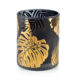 swiecznik-szklany-czarny-matowy-jungle-gold-10cm