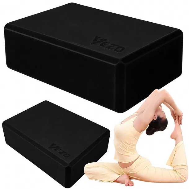 VEZO BLOK DO JOGI ĆWICZEŃ KOSTKA PIANKOWA KLOCEK YOGA PROFESJONALNY KLOCEK