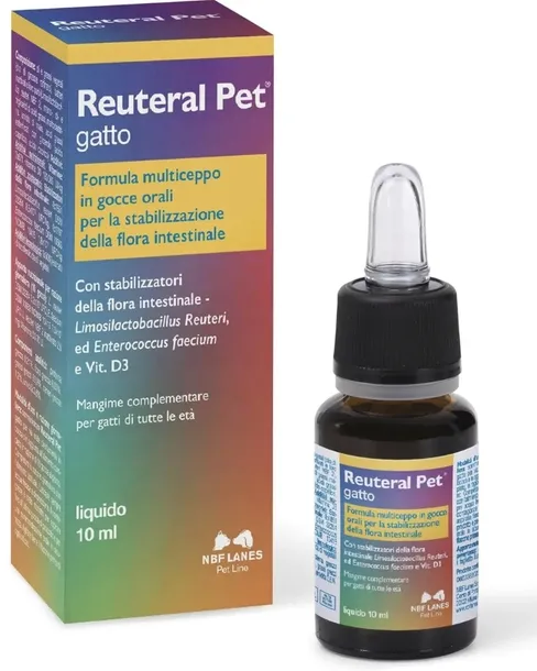 NBF Lanes Reuteral Pet gatto KROPLE 10 ml