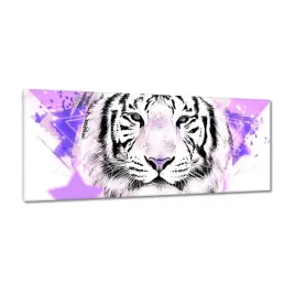 obrazy-100x40-tygrys-we-fiolecie