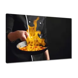 obrazy-90x60-szef-kuchni-kucharz-ogien