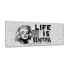 obrazy-100x40-banksy-life-is-beautiful