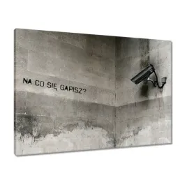 obrazy-70x50-banksy-na-co-sie-gapisz-kamera-monitoring