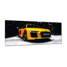 obrazy-100x40-zolte-audi-audica-r8