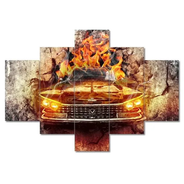 obrazy-100x70-buick-w-ogniu-stan-nowy
