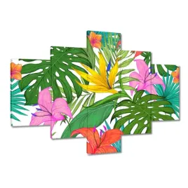 obrazy-100x70-liscie-tropikalne-leaves