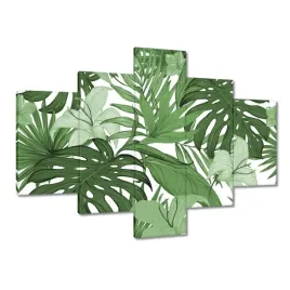 obrazy-100x70-monstera-nowoczesny-wzor
