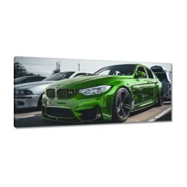 obrazy-100x40-sportowe-zielone-auto