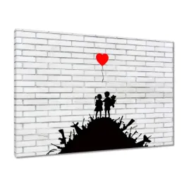 obrazy-70x50-banksy-sterta-broni-balon