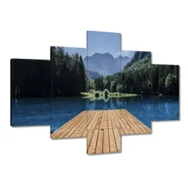 obrazy-100x70-drewniany-pomost-w-gorach