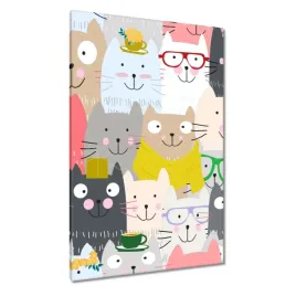 obrazy-80x120-mix-smiesznych-kotow