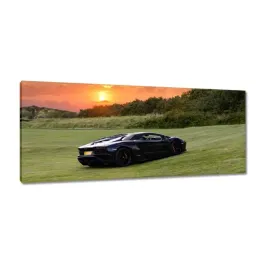 obrazy-100x40-czarne-sportowe-auto