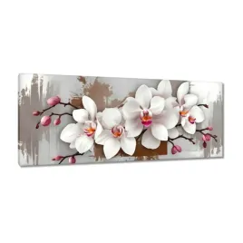 obrazy-100x40-biala-orchidea