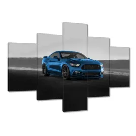 obrazy-100x70-niebieski-ford-mustang