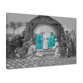 obrazy-70x50-swieta-rodzina-turkus