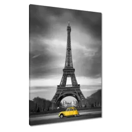 obrazy-70x100-zolty-citroen-w-paryzu