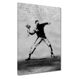 obrazy-70x100-banksy-miotacz-kwiatow