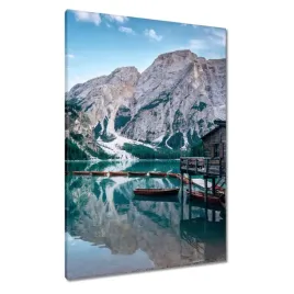 obrazy-70x100-gorskie-jezioro-i-domek