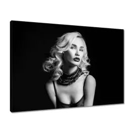 obrazy-70x50-kobieta-w-czerni-i-bieli