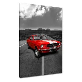 obrazy-80x120-czerwony-ford-mustang-usa