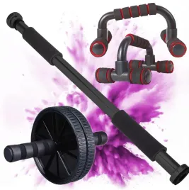 bbguards-zestaw-fitness-drazek-do-podciagania-roller-uchwyty-do-pompek-3w1