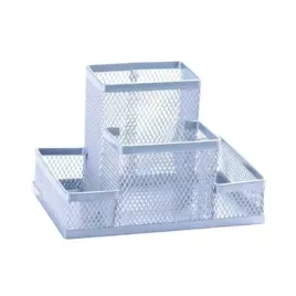 przybornik-na-biurko-q-connect-office-set-metalowy-4-komory-srebrny