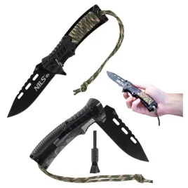 noz-skladany-taktyczny-wojskowy-survivalowy-stal-nierdzewna-krzesiwo-nils