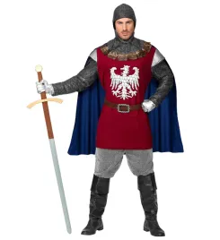 stroj-rycerza-czerwony-kostium-sredniowieczny-wojownik-orzel-xl