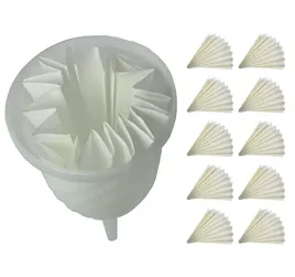 zestaw-do-filtracji-lejek-spiralny-10-saczek-harmonijkowy-45-cm