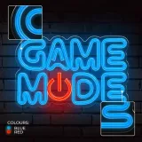 forever-light-neon-plexi-led-game-mode-niebiesko-czerwony-fpne38-wysokosc-produktu-40-cm