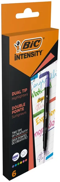 bic-intensity-dual-tip-highlighter-mix-6szt