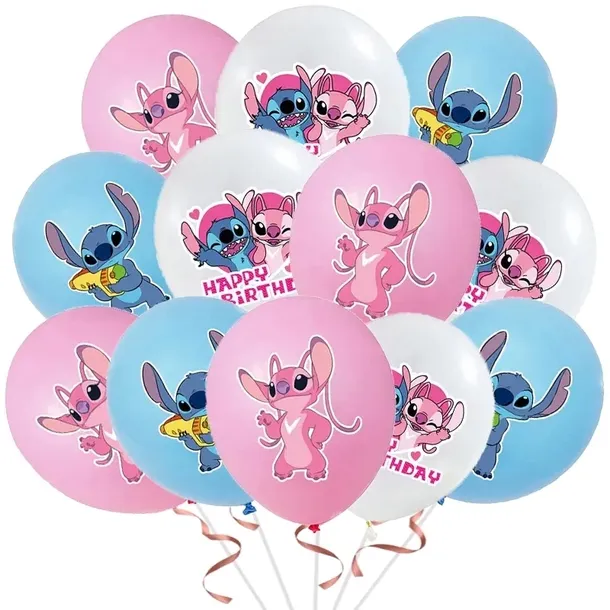 Balon balony lateksowe Stich Lilo na urodziny 12 sztuk