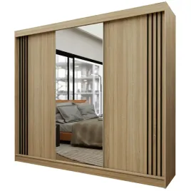 duza-szafa-przesuwna-240-cm-z-lustrem-dab-sonoma-czarne-lamele-nela240