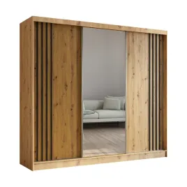 duza-szafa-przesuwna-240-cm-z-lustrem-dab-artisan-czarne-lamele-nela240