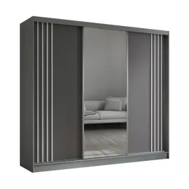duza-szafa-przesuwna-240-cm-z-lustrem-szara-grafit-biale-lamele-nela240