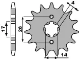 zebatka-przednia-pbr-jtf277-13-honda-trx-90-crf-125-stalowa-wytrzymala
