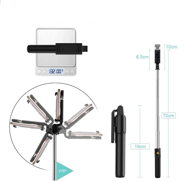 kijek-do-selfie-tripod-statyw-pilot-bluetooth-stan-nowy-marka-nela-styl