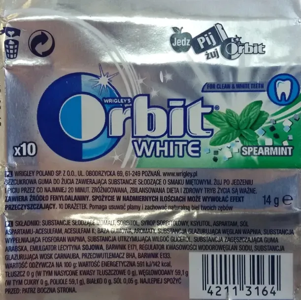 orbit-white-spearmint-10-drazetek-14g-certyfikat-certyfikat-produkcji-ekologicznej-ue