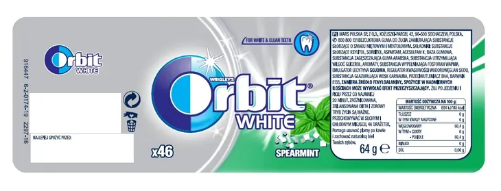 orbit-white-spearmint-10-drazetek-14g-waga-z-opakowaniem-0-02-kg