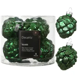 szklane-bombki-choinkowe-szyszki-zielone-7-cm-6-szt-w-tubie