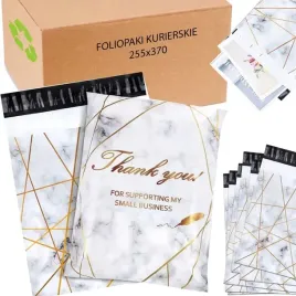 foliopaki-kurierskie-mocne-255x370-zloty-marmur-thank-you-50szt