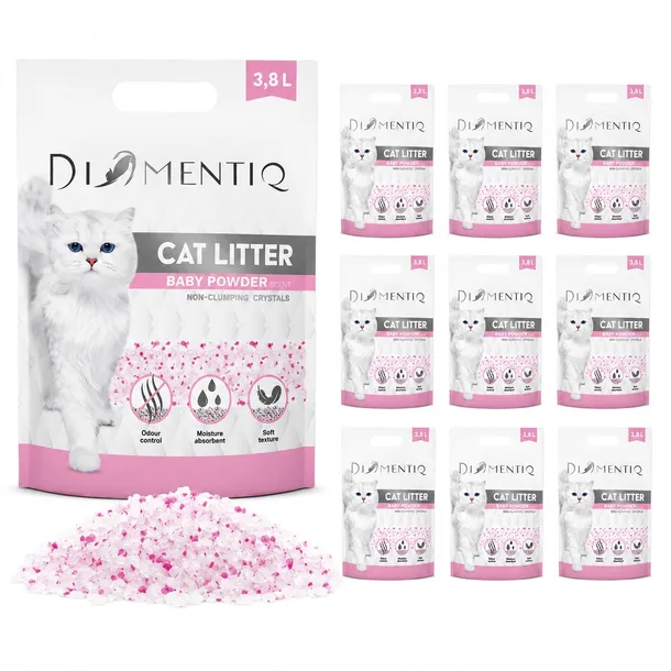 Żwirek dla kota niezbrylający Micro BabyPowder DIAMENTIQ 10x3,8L