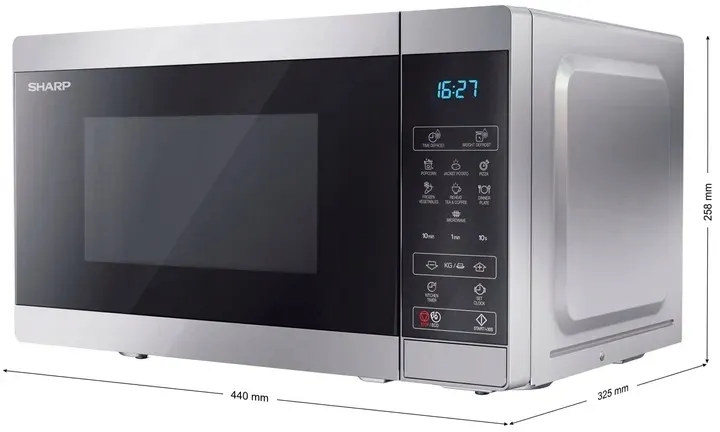 kuchenka-mikrofalowa-sharp-ms02e-s-wolnostojaca-20l-800w-8-programow-timer