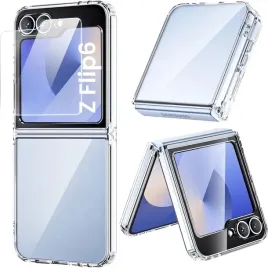 etui-do-samsung-galaxy-z-flip-6-clear-anti-shock-2x-szklo-hartowane