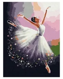 malowanie-po-numerach-balerina-w-bialym-40x50cm