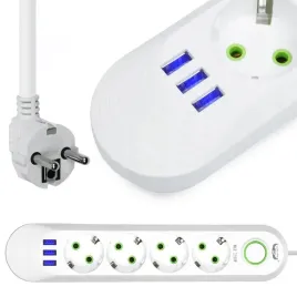 listwa-zasilajaca-antyprzepieciowa-4-gniazda-3xusb-przedluzacz-3m