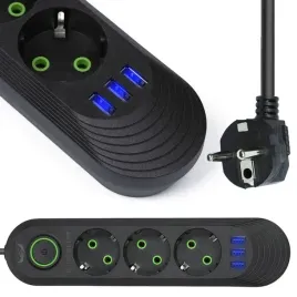 listwa-zasilajaca-3-gniazda-3xusb-podswietlenie-przedluzacz-2m-230v