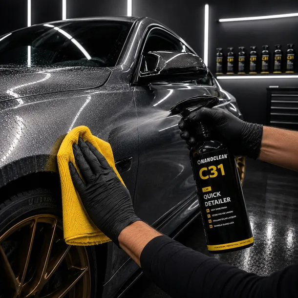 nanoclean-c31-quick-detailer-500-ml-ceramiczny-detailer-do-lakieru-samochodowego-z-kwarcem-efekt-mokrego-lakieru-polysk-hydrofobowy-uv-spray-and-wipe-stan-nowy
